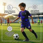 Football Kit Adult & Kids - Blue - D2