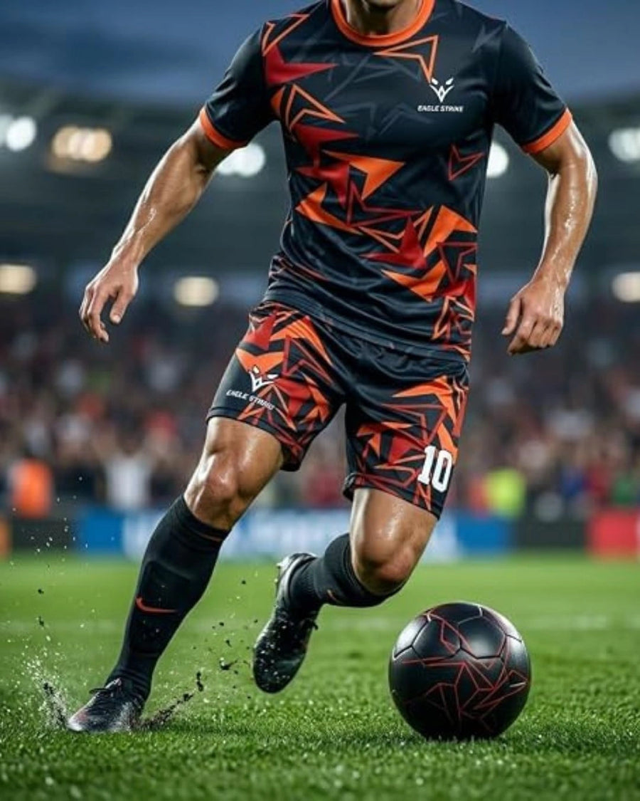 Football Kit Adult & Kids - Orange - D2