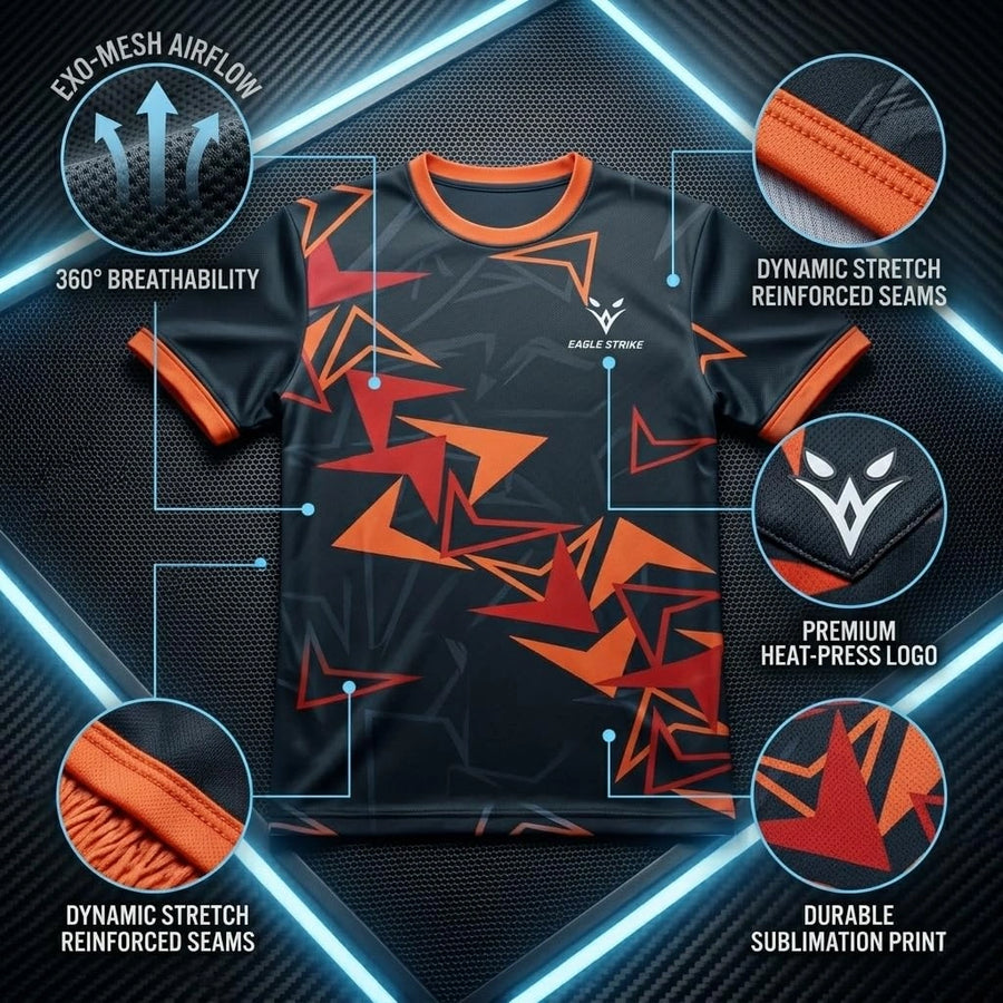 Football Kit Adult & Kids - Orange - D2