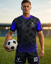 Soccer Uniform Adult & Kids - Blue - D3