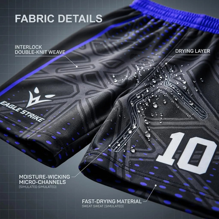 Soccer Uniform Adult & Kids - Blue - D3