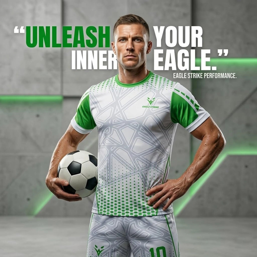Soccer Uniform Adult & Kids - Green - D3