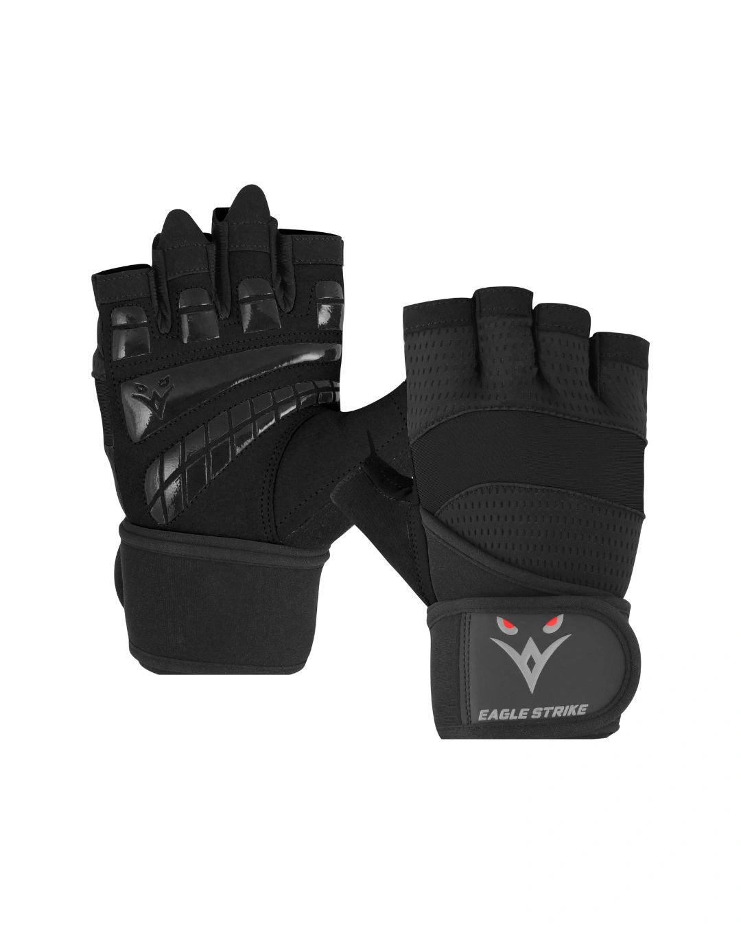Wrist Support Gym Gloves – Unisex Black