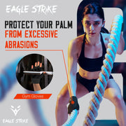 Eagle Strike Gym Gloves – Better Grip More Stable silicone palm detail