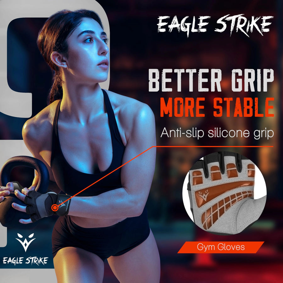 Eagle Strike Gym Gloves Black Grey – female athlete gym lifestyle