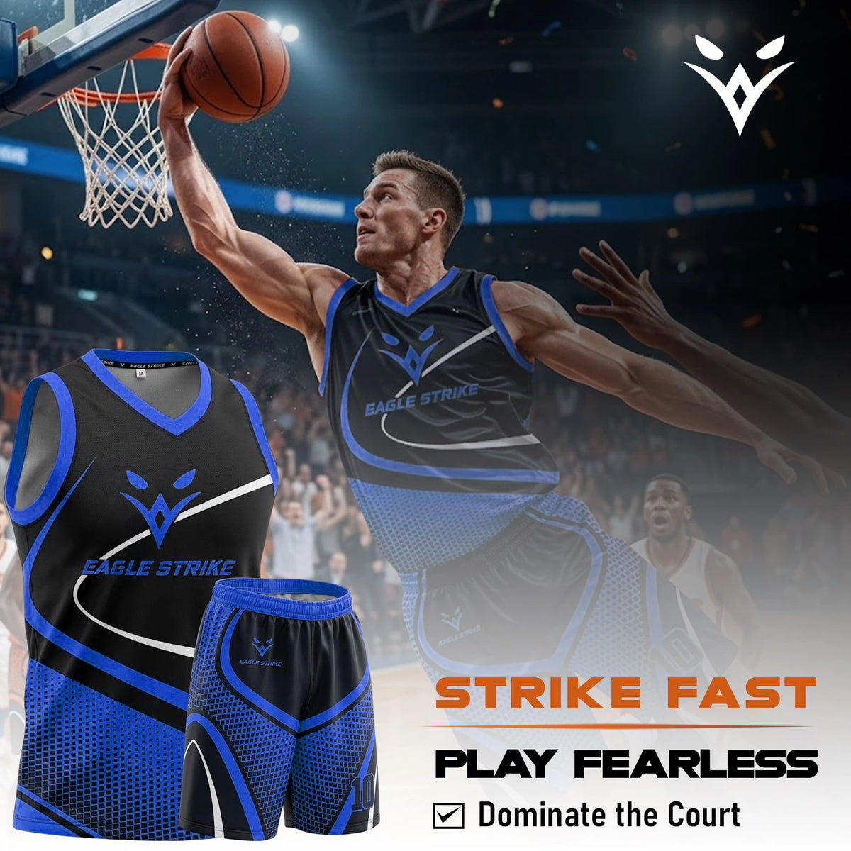 Basketball Jersey for Kids & Adult- Blue