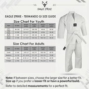 Eagle Strike Premium Cotton Taekwondo Gi – Professional White Dobok for Training & Competition