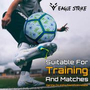 Eagle Strike Blue Green Football - Lightweight Easy to Kick Kid Friendly Indoor Outdoor Ideal Gift