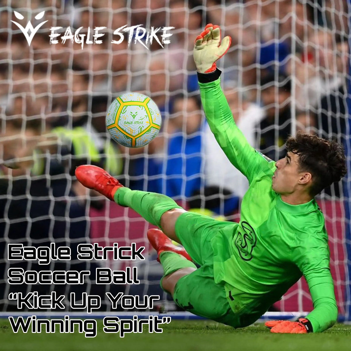 Eagle Strike Match Football — Yellow & Green