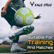 Eagle Strike Yellow Green Football - Lightweight Easy to Kick Kid Friendly Indoor Outdoor Ideal Gift