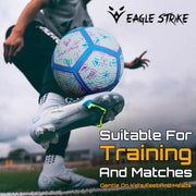 Eagle Strike Blue Purple Football on Grass - Lightweight Easy to Kick Kid Friendly Indoor Outdoor