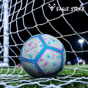 Eagle Strike Blue Purple Match Ball - Satisfying Playing Experience Machine Stitched Cardlay Japanese Raxine 4 Layers