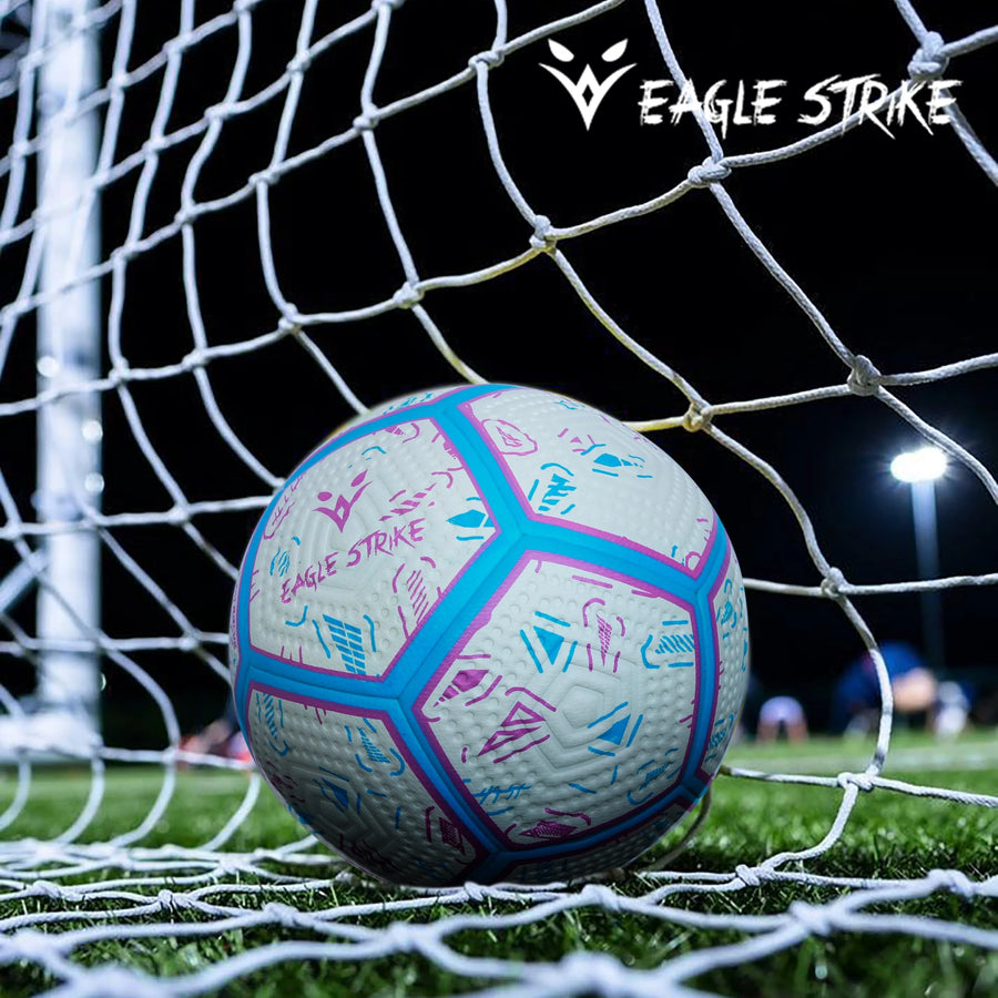 Eagle Strike Blue Purple Match Ball - Satisfying Playing Experience Machine Stitched Cardlay Japanese Raxine 4 Layers