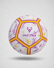 Eagle Strike Purple Yellow Soccer Ball - Tough-N-Ready Lasts 12 Months vs Ordinary 2-Ply Soccer Balls