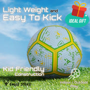 Eagle Strike Purple Yellow Football - Suitable for Training and Matches Gentle on Kids Feet and Heads