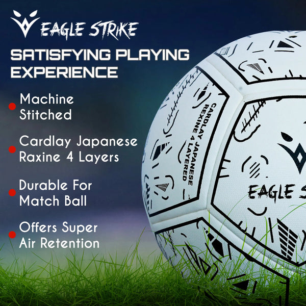 Eagle Strike Match Football — White