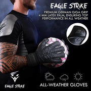 Eagle Strike Goalkeeper Gloves – lifestyle athlete holding football