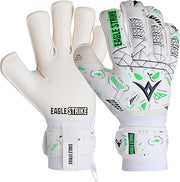 Soccer Goalkeeper Gloves Giga Grip V1.0 Fingers protection All Black