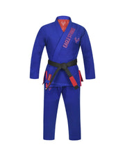 Eagle Strike Premium BJJ Gi – Jiu Jitsu Gi Soft Lightweight Martial Arts Uniform 100% Cotton – Kids & Adults – Blue