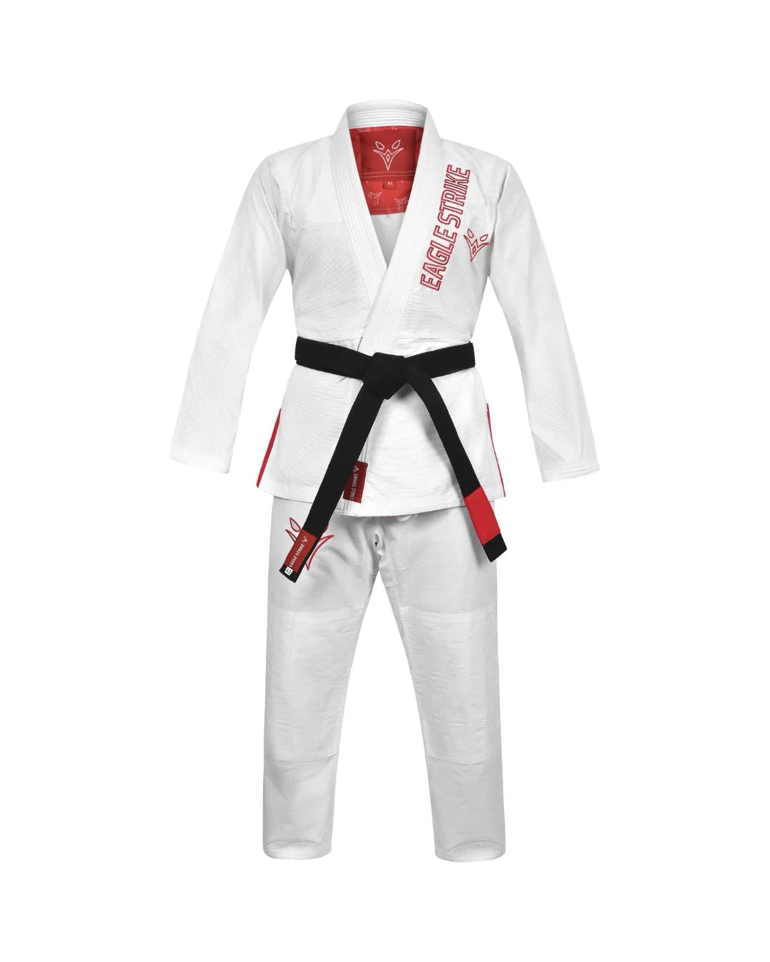 Eagle Strike Premium BJJ Gi – Jiu Jitsu Gi Soft Lightweight Martial Arts Uniform 100% Cotton – Kids & Adults – White