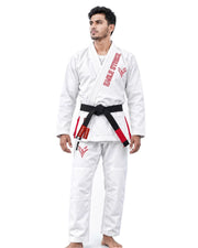 Eagle Strike Premium BJJ Gi – Jiu Jitsu Gi Soft Lightweight Martial Arts Uniform 100% Cotton – Kids & Adults – White