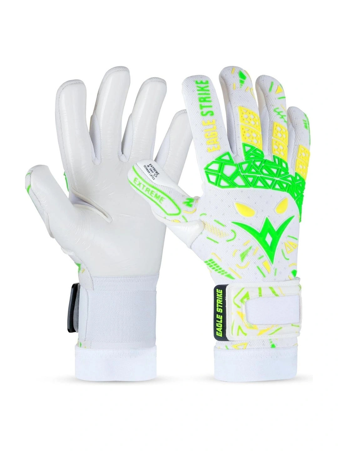 Soccer Goalie Gloves - Extreme Grip German Sticky Latex & Built-in Finger Spines Pro-Level Gloves