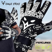Soccer Goalie Gloves - Extreme Grip German Sticky Latex & Built-in Finger Spines Pro-Level Gloves