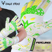 Soccer Goalie Gloves - Extreme Grip German Sticky Latex & Built-in Finger Spines Pro-Level Gloves