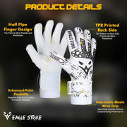 Soccer Goalie Gloves - Extreme Grip German Sticky Latex & Built-in Finger Spines Pro-Level Gloves