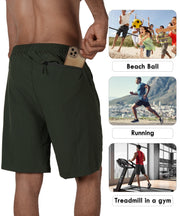 Eagle Strike Casual Athletic Shorts Dark Green