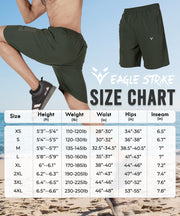 Eagle Strike Casual Athletic Shorts Dark Green