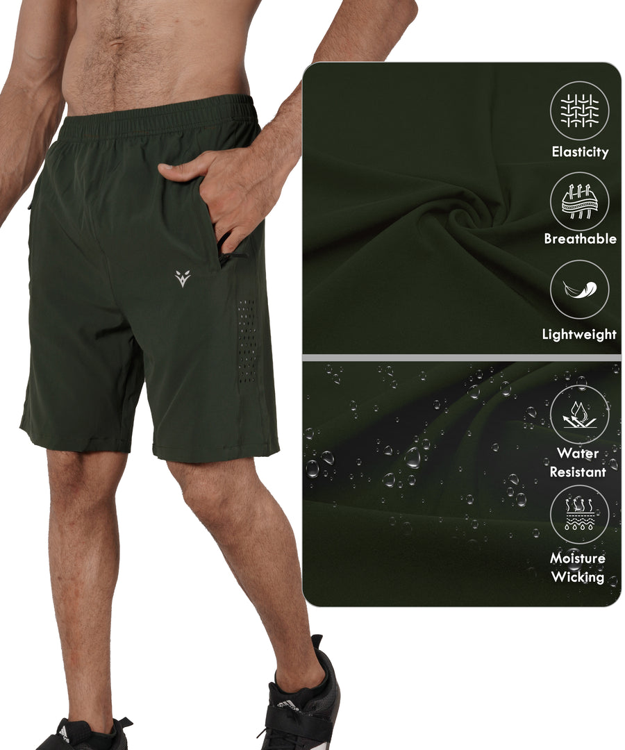 Eagle Strike Casual Athletic Shorts Dark Green