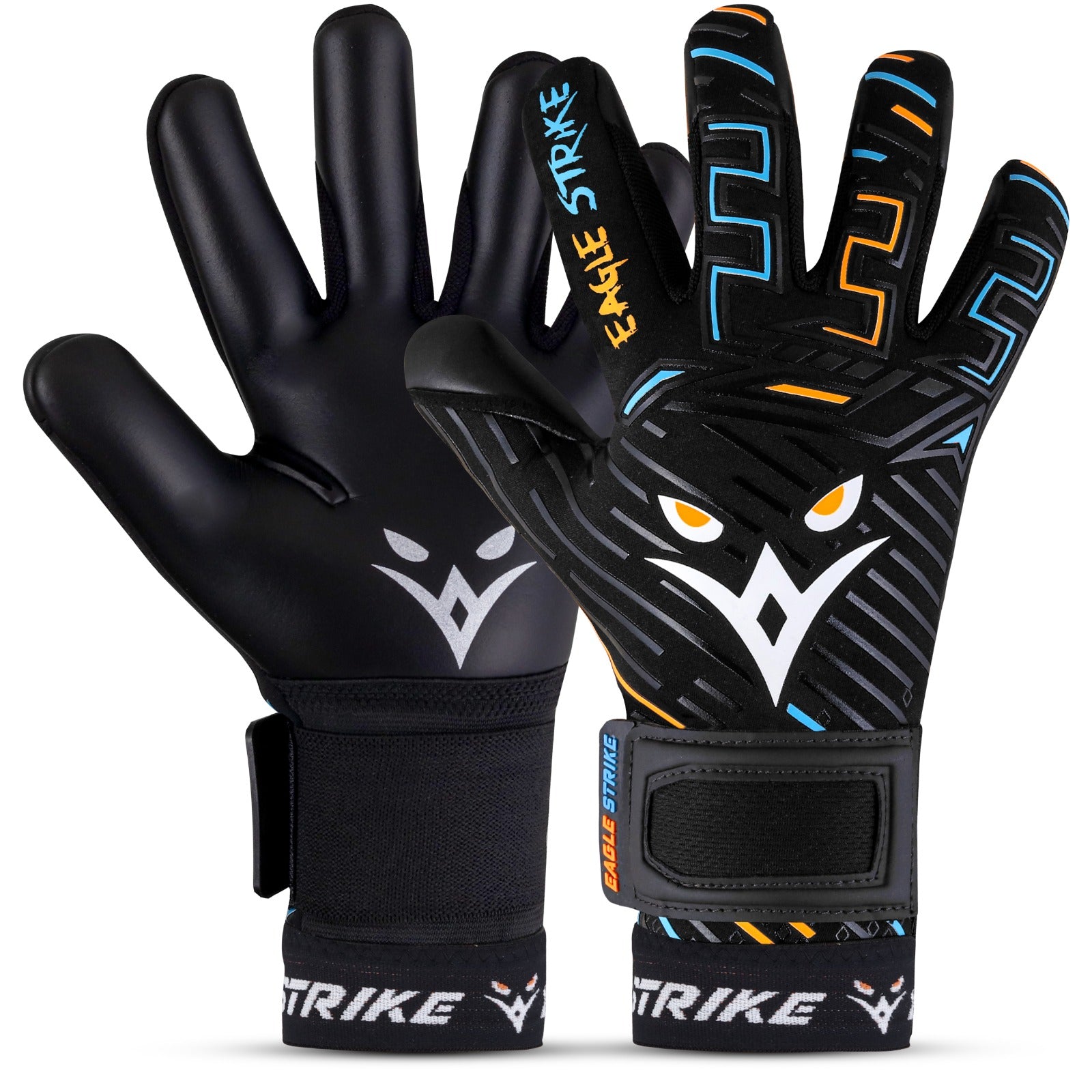 Eagle Strike Soccer Goalkeeper Gloves Supersoft 1.0 Excellent Grip White