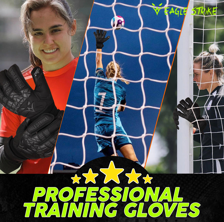 Eagle Strike Pro Goalkeeper Gloves - Stealth Black