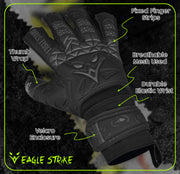 Eagle Strike Pro Goalkeeper Gloves - Stealth Black