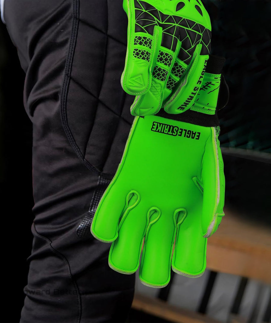 Eagle Strike Pro Goalkeeper Gloves - Neon Green