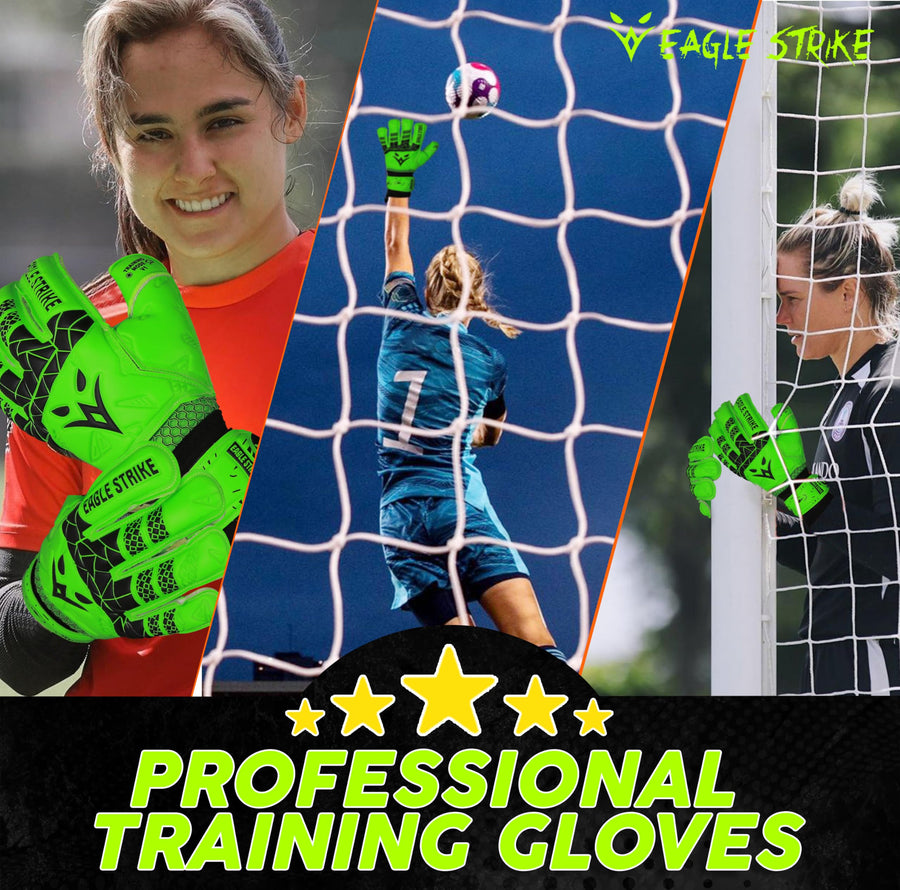 Eagle Strike Pro Goalkeeper Gloves - Neon Green