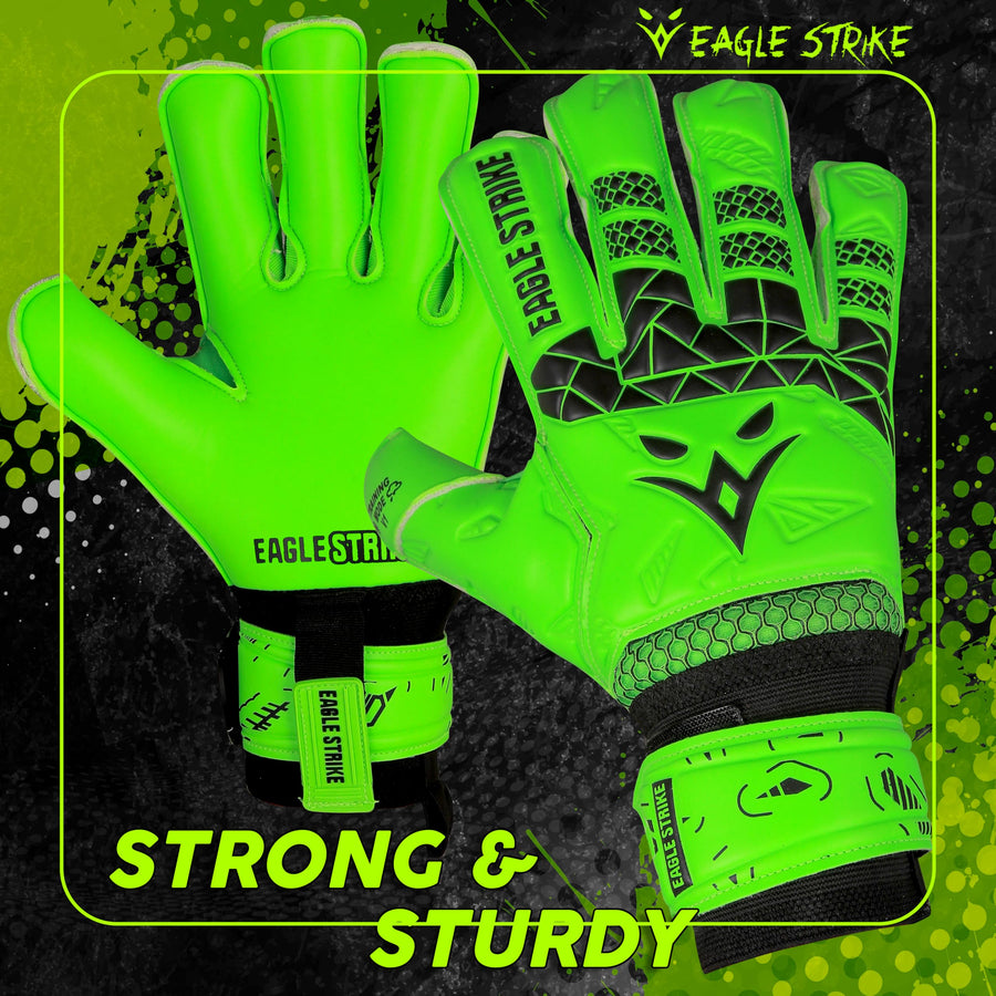 Eagle Strike Pro Goalkeeper Gloves - Neon Green