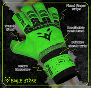 Eagle Strike Pro Goalkeeper Gloves - Neon Green