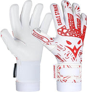 Soccer Goalie Gloves - Sizes 6 to 10, 4mm German Contact Grip Sticky Latex & Built-in Pro-Level Gloves Wrist Support